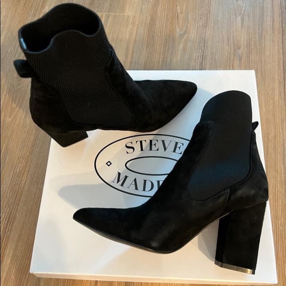 Steve Madden Black Boots sz5.5